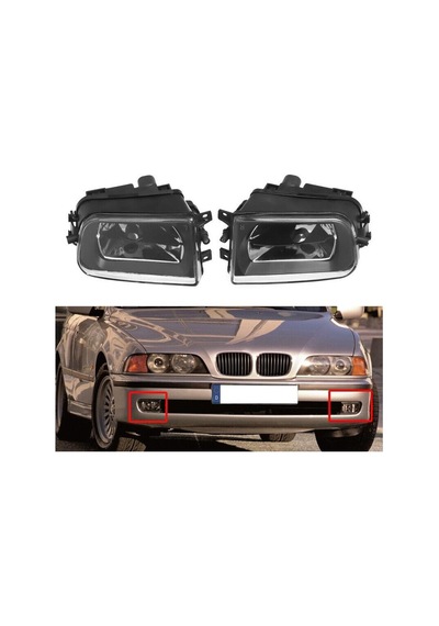 Bmw 5 Serisi E39 Sağ + Sol Ön Sis Lambası Takımı 1995--1998