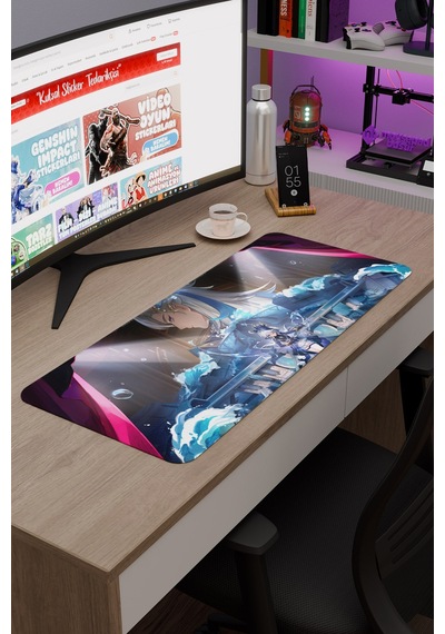 Neuvillette Genshin Impact Anime Gacha V2 - 70x30 Xl Gaming Mouse Pad Fare Altlığı
