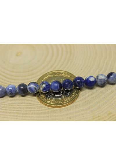 Sodalit Taşı Royal 6mm/5 adet Altın
