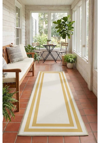 Yıkanabilir Yolluk 51 Krem - Gold
