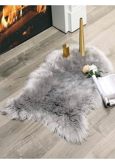 Saraz Halı Yumoş Post Puffy Gri
