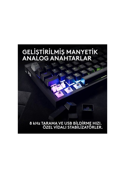 Logıtech G Pro X2 Rapid Tkl Kablolu Oyuncu Klavyesi Analog - Us Layout Siyah