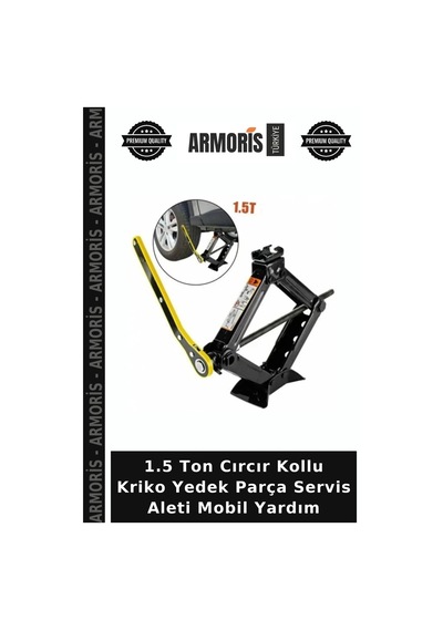 1.5 Ton Cırcır Kollu Kriko Yedek Parça Servis Aleti Mobil Yardım
