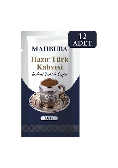 Mahbuba Orta Şekerli Hazır Türk Kahvesi 12x8gr