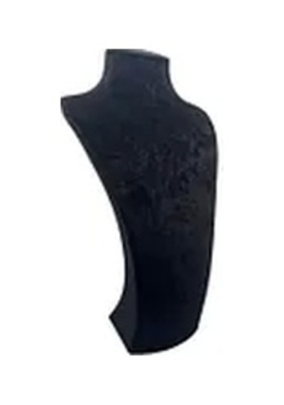 Yerli Üretim Süet Kumaş Elisia Manken Siyah Renk 40/20 Cm Kolye Gerdanlık Takı Sergileme Mankeni Çok Renkli