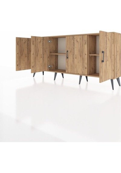 Arges Konsol 3 Raflı 4 Kapaklı 176x30x83 Çam-çam/çam Çam/çam Arges Konsol 3 Raflı 4 Kapaklı 176x30x83 Çam-çam/çam Çam/çam