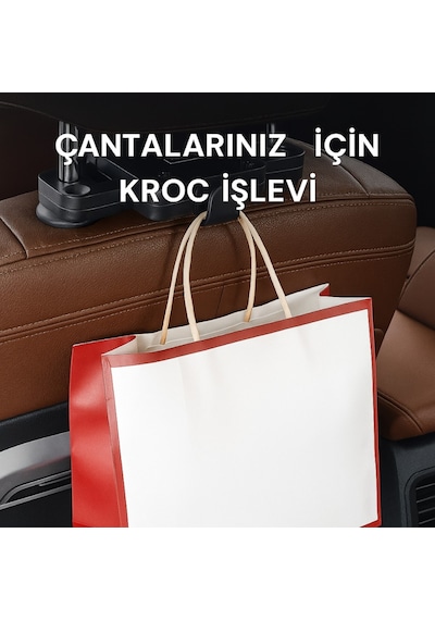 Polham Ayarlanabilir Ergonomik Boyun Ve Baş Desteği Yastık / Konforlu Sürüş, Maksimum Destek, Universal Siyah