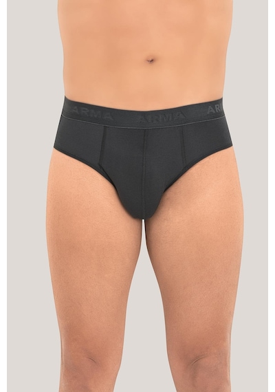 Arma Yıldız Erkek Bambu Slip Külot Düz Füme 3'lü Paket Füme