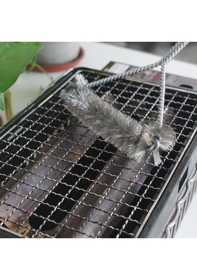 Homestarry Mangal Temizleyici, 2 Paket Metal Mangal Izgara Temizleme Fırçası Ve Kazıyıcı. Mangal Mutfak Temizliği
