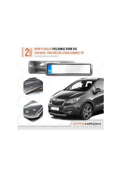 intakrom Opel Mokka Krom Plakalık - Hummer Tip 2 Adet