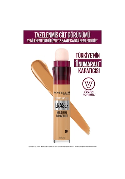 Maybelline New York Instant Eraser Kapatıcı 07 Sand 68 ML