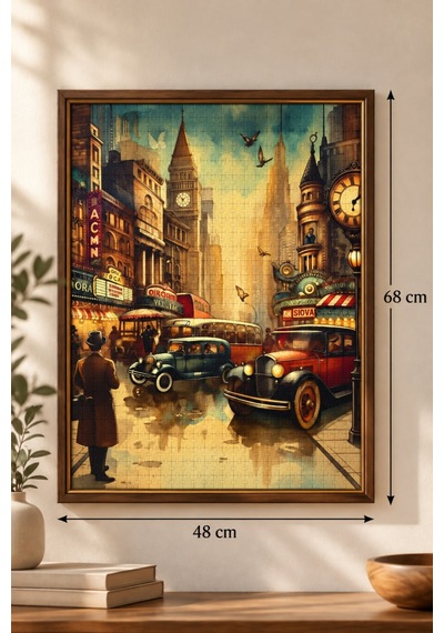 1000 Parça Zaman Yolcusu Puzzle 48 X 68 Cm Yüksek Baskı Kaliteli Eğlenceli Puzzle