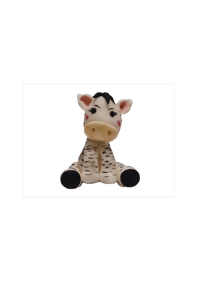 Şeker Hamuru Zebra Figürü