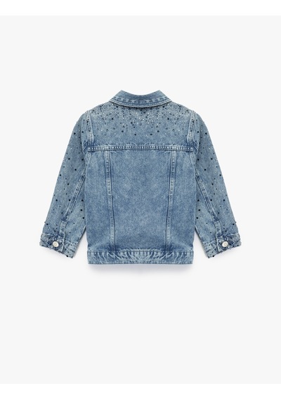 Koton Pamuklu Kapaklı Cepli Düğmeli Uzun Kollu Denim Ceket Lıght Indıgo 6wkg20014ad Açık Mavi Koton Pamuklu Kapaklı Cepli Düğmeli Uzun Kollu Denim Ceket Lıght Indıgo 6wkg20014ad Açık Mavi