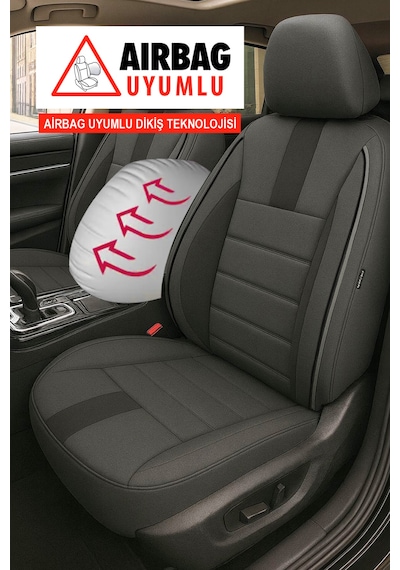 Oniks Oto Koltuk Kılıfı- Toyota Corolla-auris-yaris Uyumlu Füme