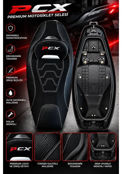 Honda Pcx Spor Koltuk Siyah