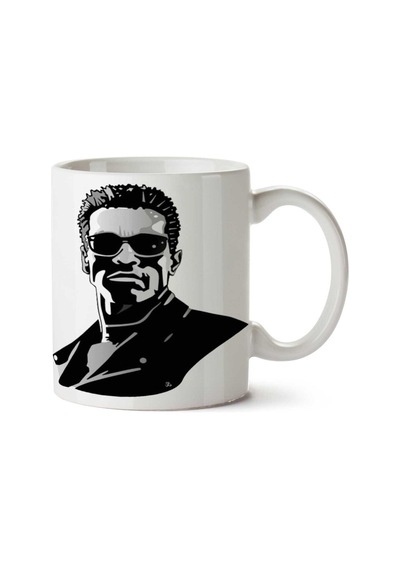 Terminator İki Tarafı Baskılı Kupa Bardak Çok Renkli