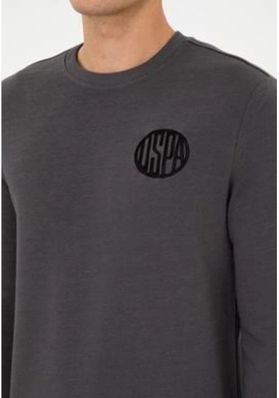 Us Polo Assn. U.s. Polo Assn. Erkek Regular Fit Bisiklet Yaka Gri Sweatshirt Vr024gri