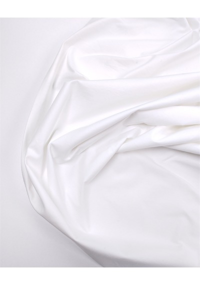 Beyaz Kalın Tok Poplin Benzeri Pamuklu Dokuma Kumaş Gömleklik & Elbiselik 150x300cm-12859