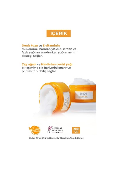 Body Scrub Besleyici Arındırıcı Nemlendirici Vücut Peelingi 300 Gr