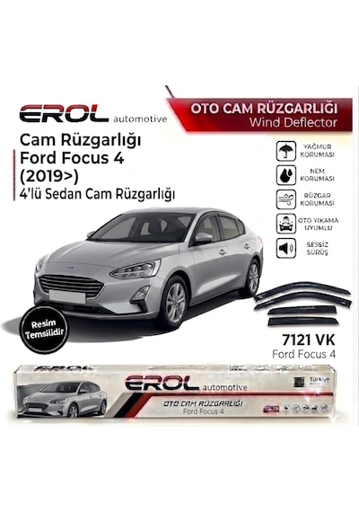 Ford Focus 4 2019 4'lü Sedan Mugen Cam Rüzgarlığı