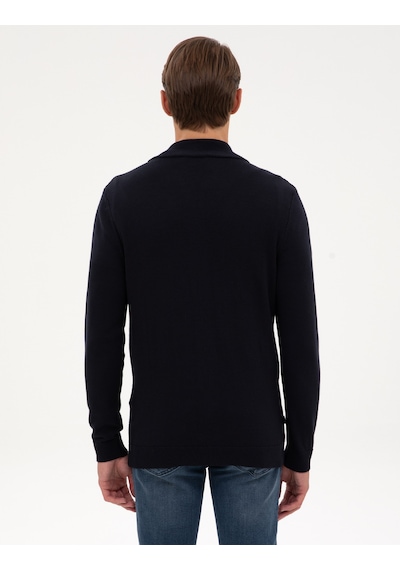 Pierre Cardin Erkek Lacivert Hırka Triko 50317341-vr033 Lacivert