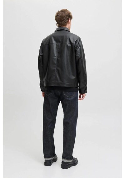Jack & Jones Jack Jones Casablanca Pu Erkek Ceket 12278839 Siyah