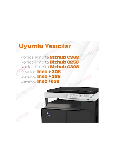 Konica Minolta Tn-324 Uyumlu Toner Set - A Plus / Bizhub C258 / C308 / C368