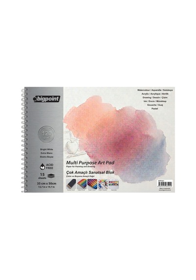 Bigpoint Sanatsal Resim Defteri 120 Gram 35x50cm - 15 Yaprak