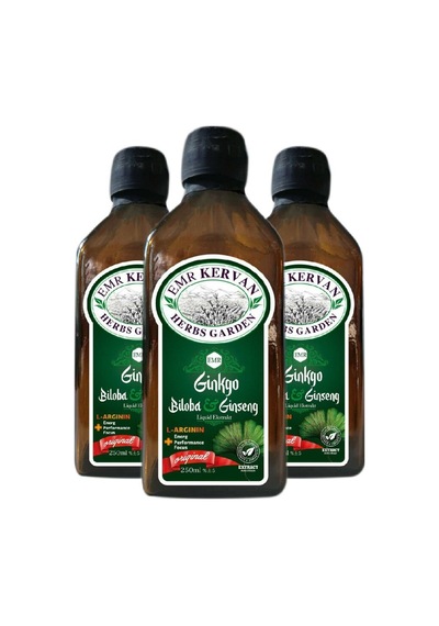 Emr Kervan Ginkgo Biloba & Ginseng Ekstrakt 250 Ml 3 Adet