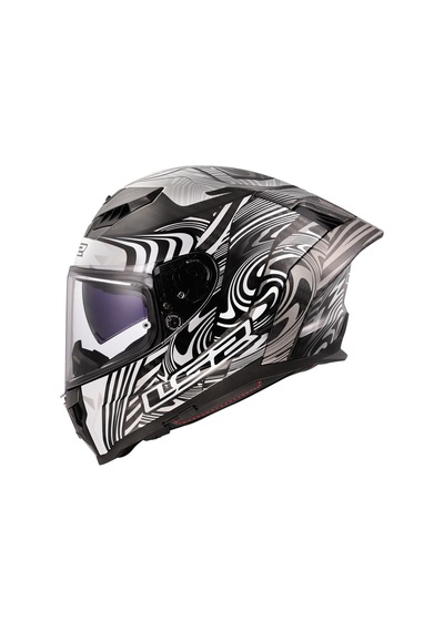 Ls2 Dragon Karbon Enthum Kask Gri - Siyah