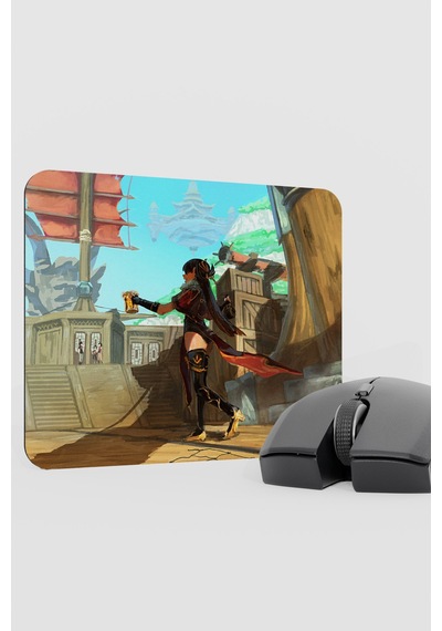 Beidou Genshin Impact Anime Gacha V4 - 22x18 Gaming Mouse Pad Fare Altlığı