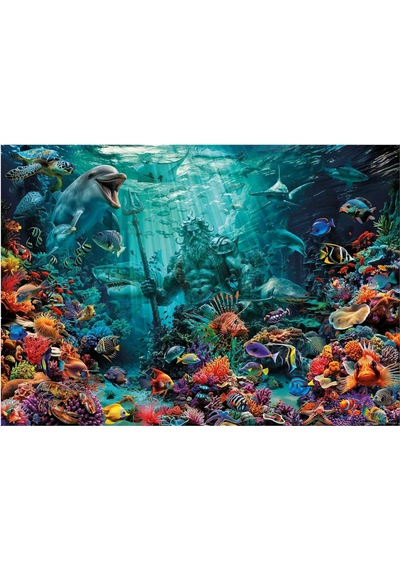 Educa Puzzle Yapboz 1000 Parça - Poseidon Mercan Resifi - 20174 - Poseidon Coral Reef