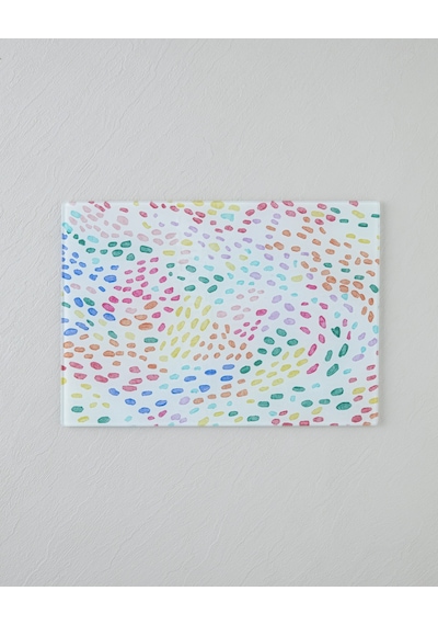 English Home Colourful Joy Cam Kesme Tahtası 25x35 Cm Renkli Çok Renkli