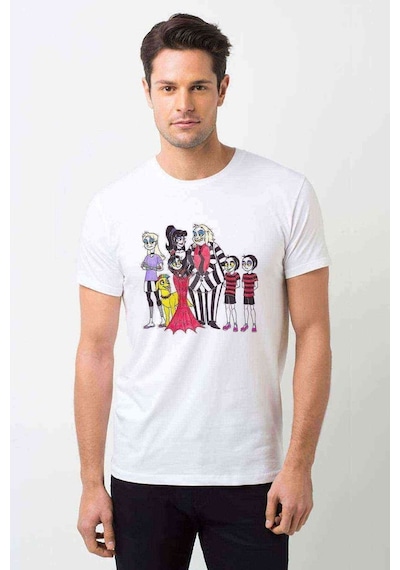 Family By Baskılı Beyaz Erkek Tshirt