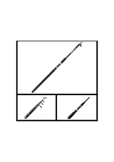 Uyguna-yakala 60-120 Gr Protackle Beacon 3.50 Mt Teleskopik Kamış Kahve-ams.038