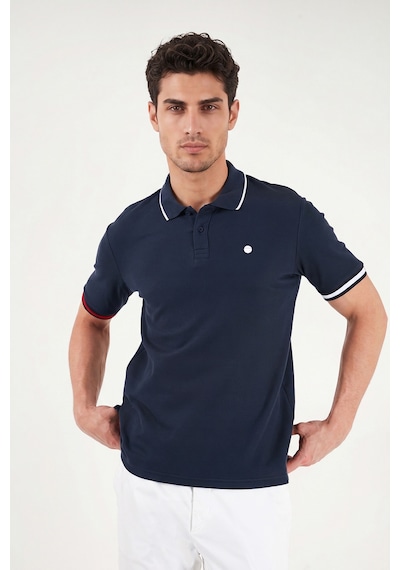 Buratti Pamuklu Regular Fit Düğmeli Polo T Shirt Erkek Polo T Shirt 5904066 Lacivert