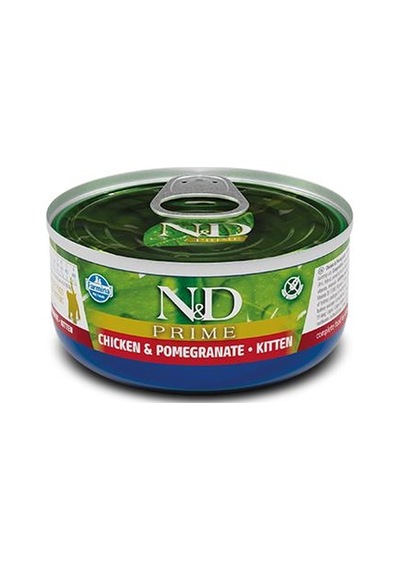 N&d Prime Tahılsız Tavuk Ve Narlı Yavru Yaş Kedi Konservesi 80 Gr