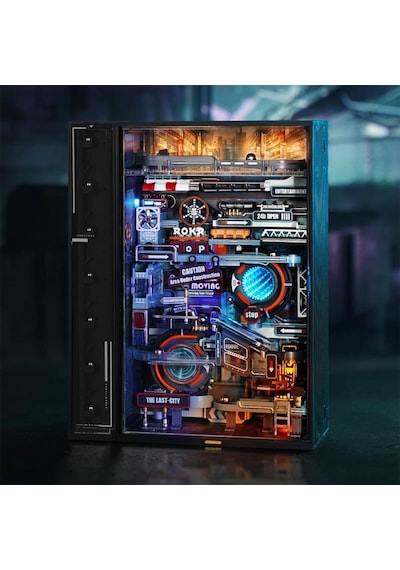 Rokr Mr01s The Last City Marble Run Dıy Mechanical 3d Puzzle Maket Model Seti 3d Model Kit Detaylı Dekoratif Hobi Seti Hareketli Ve Işıklı