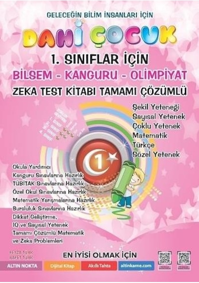 Altın Nokta Yayınları 1.sınıf Bilsem-kanguru-olimpiyat Sınavlarına Hazırlık Seti 6 Kitap
