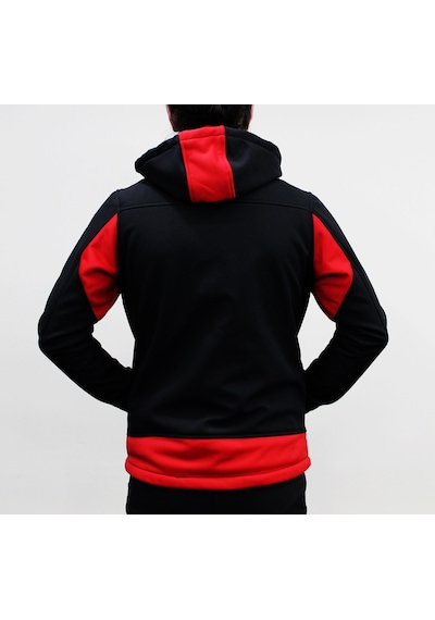Mudwill Softshell Erkek Mont Ceket Kırmızı-Siyah