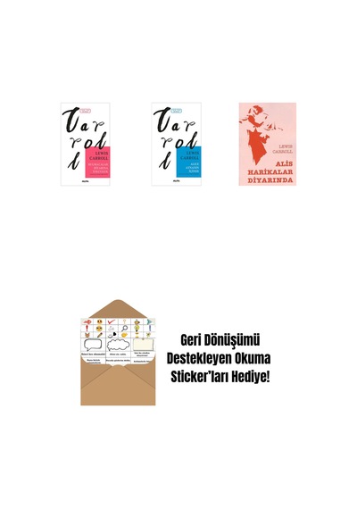 Bulmacalar Diyarına Yolculuk + Alice Aynanın İçinde + Alis Harikalar Diyarında + Okuma Sticker'ları