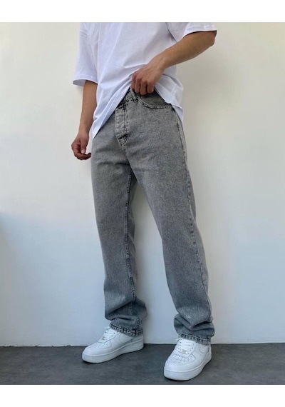 Asit Gri Baggy Pantolon Griasit
