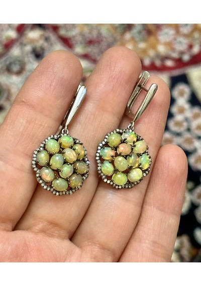 Opal Elmas Küpe 052