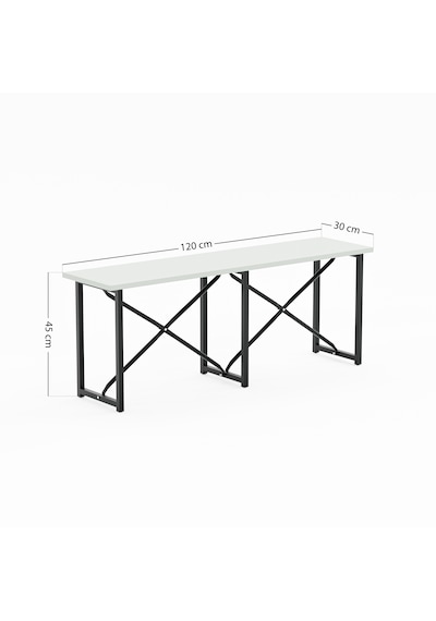 Mutfak Bahçe Bank Sandalye Düz Bank Sandalye Bench Beyaz 1542