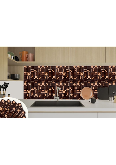 Tink Kendinden Yapışkanlı Ahşap 001 Desenli Pvc Karo 30x30 Cm