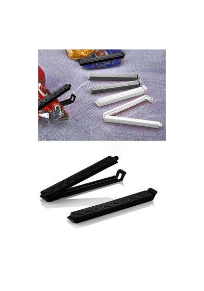 6 Adet Pratik Poşet Kapatıcı Klips Kp-143 Plastik 10 X 15 Beyaz Tr Diğer