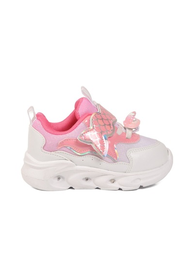 Cool Pudra Cırtlı Işıklı Desenli Anatomik Bebek Spor Ayakkabı Sneaker Aida B
