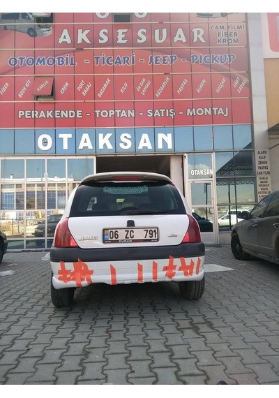 Renault Clio 2 Hb Arka Tampon Eki