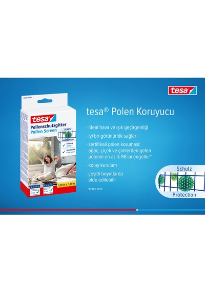 Polen Filtresi, Etkin Koruma, Ecarf Onaylı,  Siyah, 130cm X 150cm